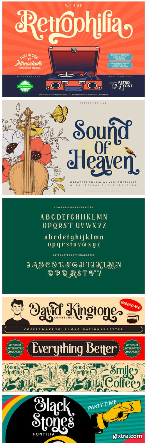 Retrophilia Font Retrophilia Font