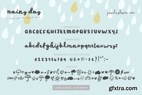 Rainy Day Brush Font