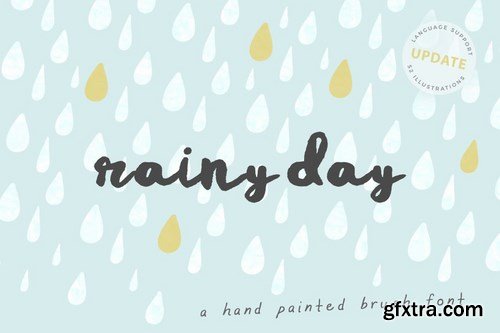 Rainy Day Brush Font