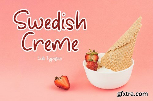 Swedish Creme Cute Typeface