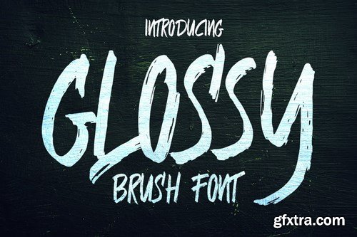 Glossy Brush Font
