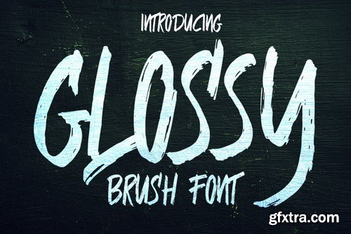 Glossy Brush Font