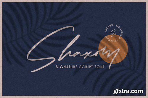 Shaxom - Signature Script Font