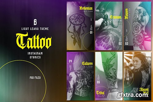 Light Leaks Theme - Tattoo Instagram Stories