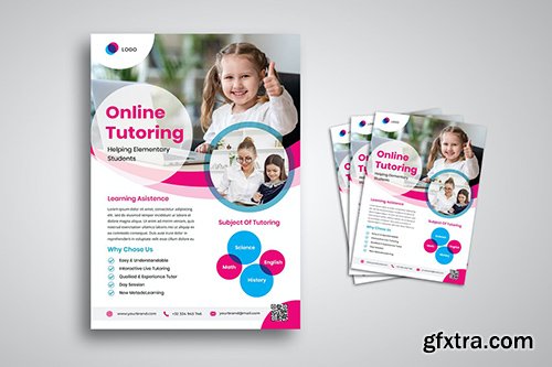 Online Tutorial Student Classroom Flyer Online Tutorial Student Classroom Flyer