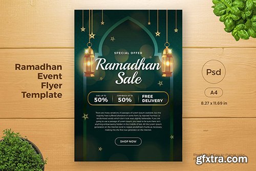 Ramadan Sales Promotion Flyer Template (GI2) Ramadan Sales Promotion Flyer Template (GI2)