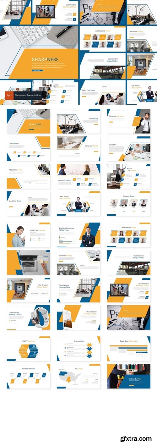 Sharpness Powerpoint, Keynote and Google Slides Templates