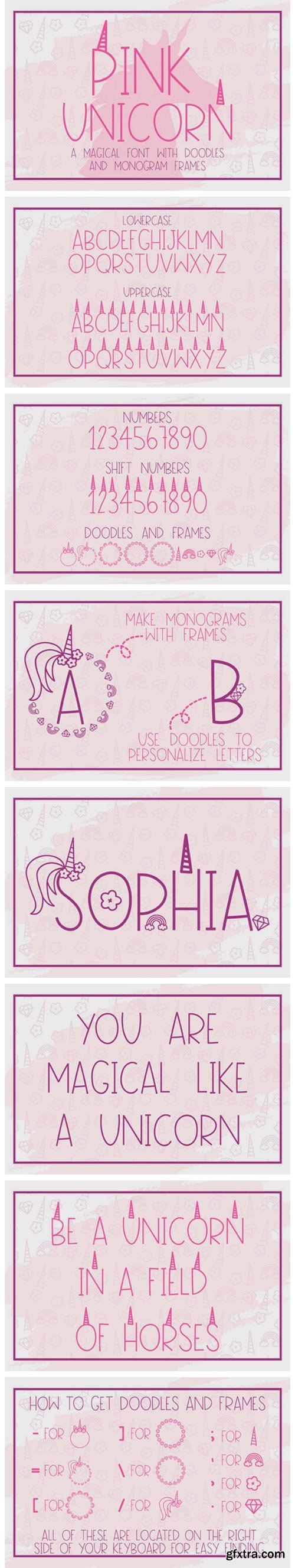 Pink Unicorn Font