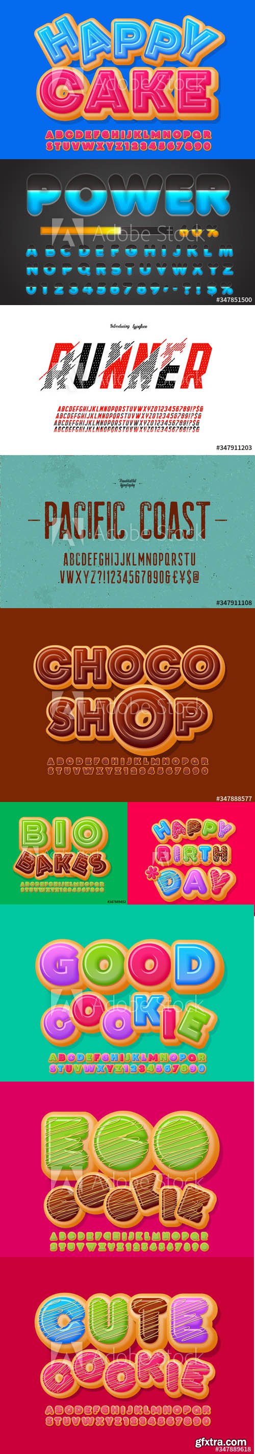 Vector Font Set Vol 3