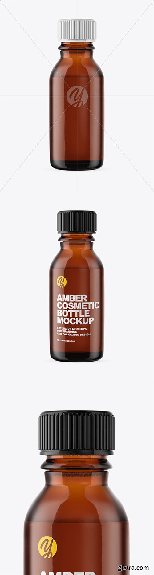Amber Glass Bottle Mockup 55457 Amber Glass Bottle Mockup 55457