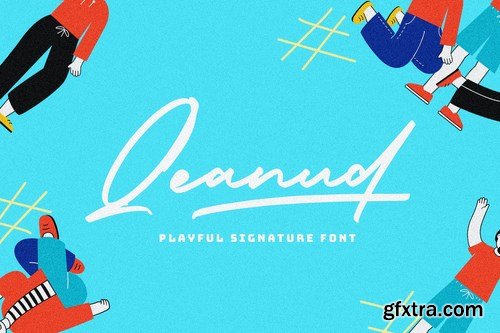 Qeanud - Playful SIgnature Font