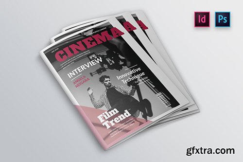 Cinema Magazine Cover Indesign Template