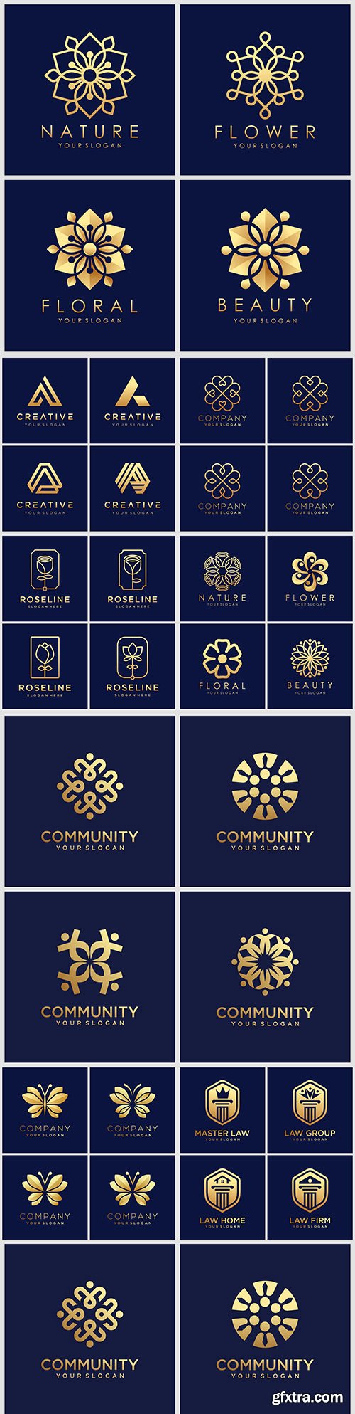 Creative company logos business corporate design 78
