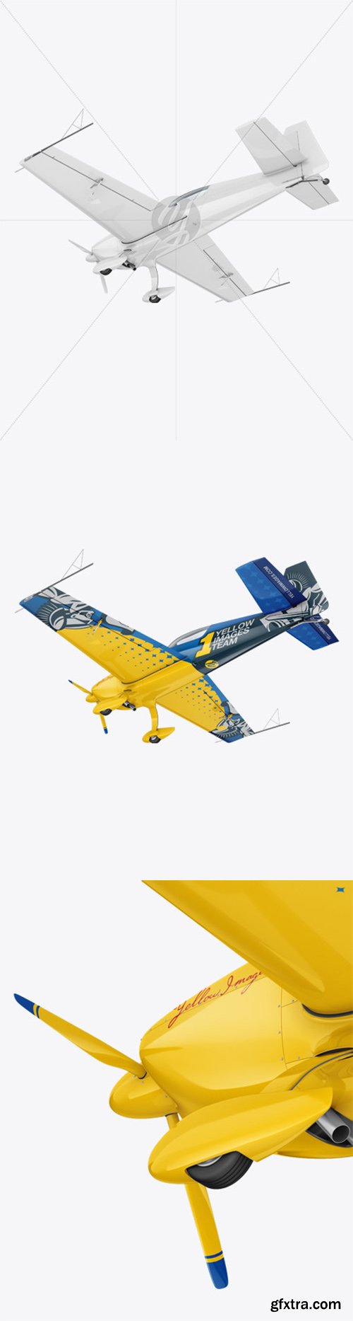 Sport Airplane Mockup - Half Side View (Bottom) 56195