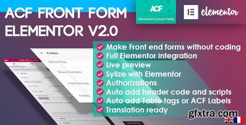 CodeCanyon - ACF Front Form for Elementor Page Builder v2.0.1 - 21887968 CodeCanyon - ACF Front Form for Elementor Page Builder v2.0.1 - 21887968