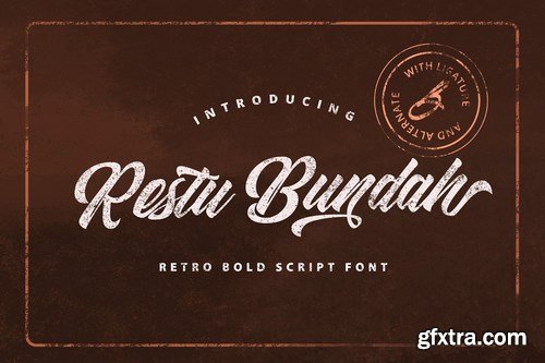 CM - Restu Bundah - Retro Script Font 4946516 CM - Restu Bundah - Retro Script Font 4946516