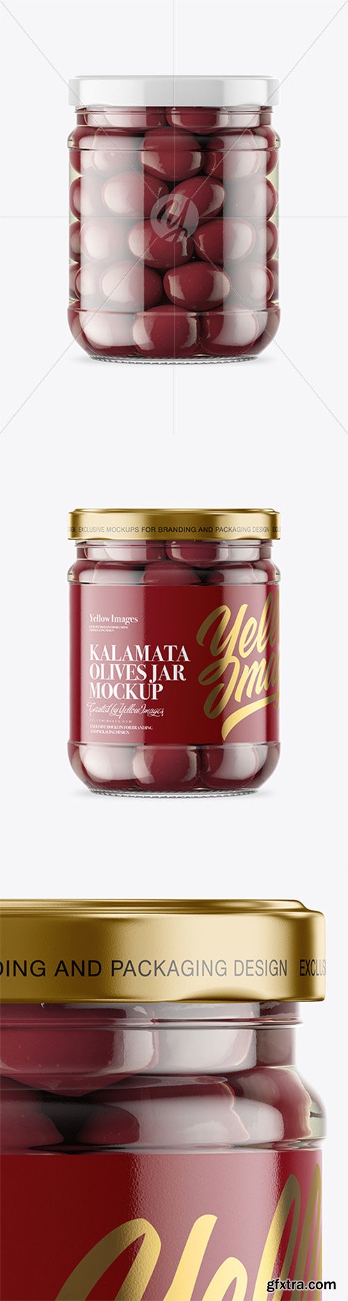 Clear Glass Jar with Kalamata Olives Mockup 46496 Clear Glass Jar with Kalamata Olives Mockup 46496