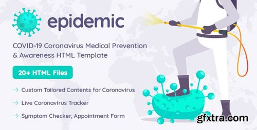 ThemeForest - Epidemic v1.0 - COVID-19 Coronavirus Medical Prevention & Awareness HTML Template - 26739156