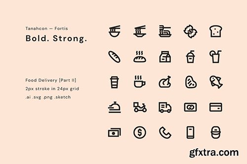 Food Delivery Icon Set 2