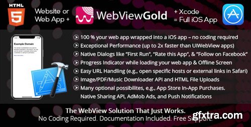 CodeCanyon - WebViewGold for iOS v7.2 - WebView URL/HTML to iOS app + Push, URL Handling, APIs & much more! - 10202150 CodeCanyon - WebViewGold for iOS v7.2 - WebView URL/HTML to iOS app + Push, URL Handling, APIs & much more! - 10202150
