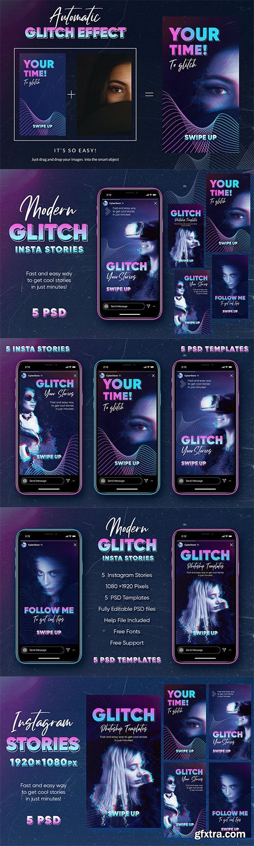 Glitch Instagram Stories