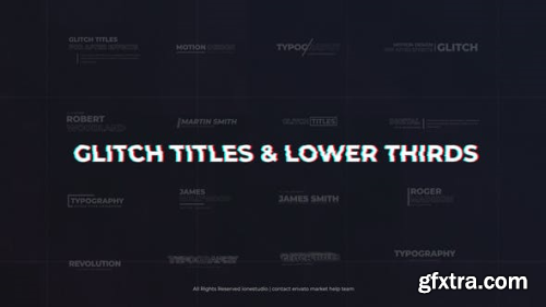 Videohive Modern Glitch Titles & Lower Thirds 26679278