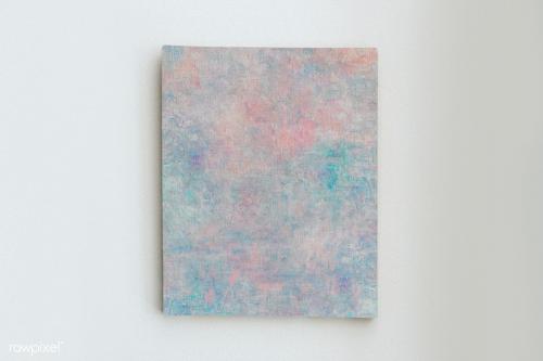 Pastel painting with frame mockup on the wall - 2012881