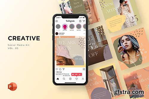 Creative Social Media Kit Vol. 05 - PowerPoint and Google Slides