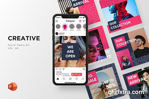 Creative Social Media Kit Vol. 06 - PowerPoint and Google Slides