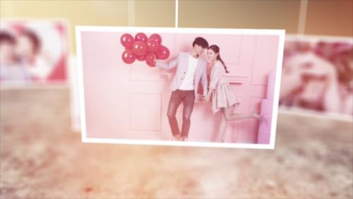 LovePik - Album beautiful and warm romantic wedding album slide template A - 21830