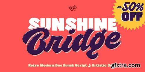 Myfonts VVDS Sunshine Bridge Font Family - 6 Fonts Myfonts VVDS Sunshine Bridge Font Family - 6 Fonts