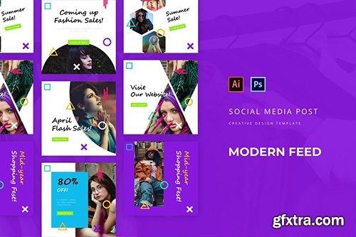 Modern Social Media Post