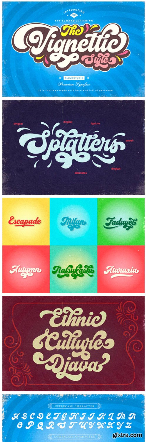 The Vignettic Font The Vignettic Font