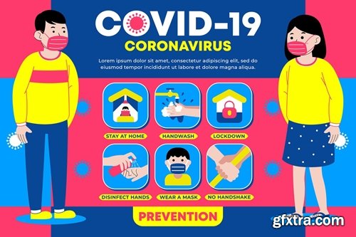 Covid-19 (Coronavirus) Prevention Infographic