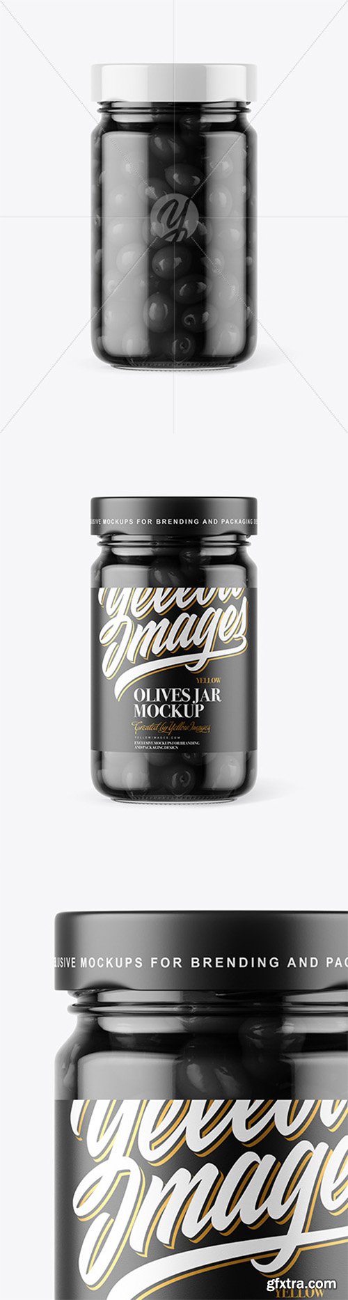 Clear Glass Jar with Black Olives Mockup 60810 Clear Glass Jar with Black Olives Mockup 60810