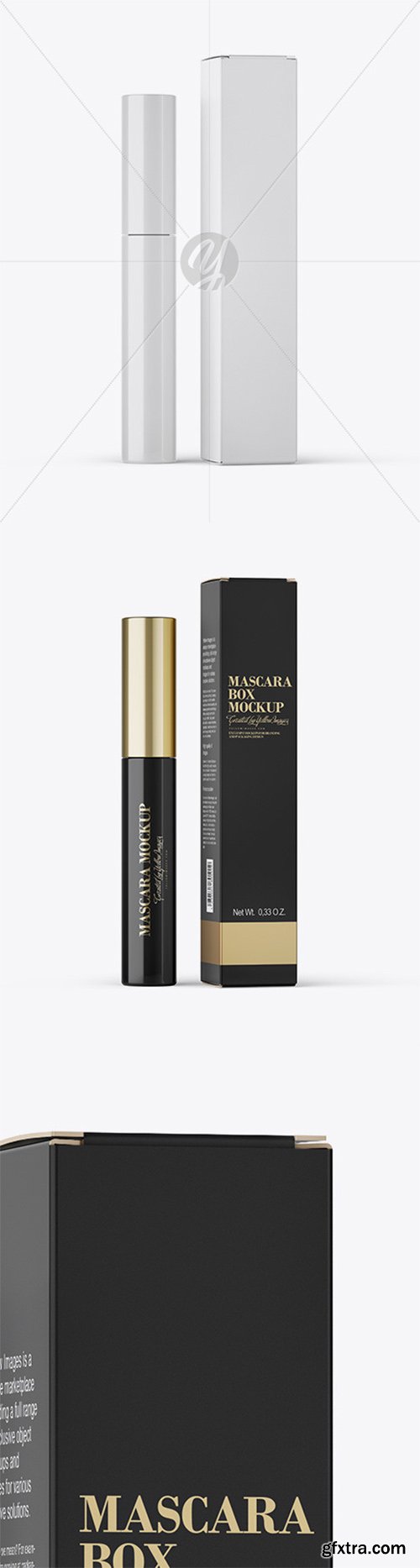 Mascara Tube With Box Mockup 59640 Mascara Tube With Box Mockup 59640
