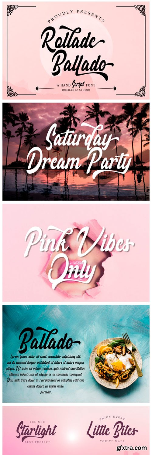 Rollade Ballado Font Rollade Ballado Font