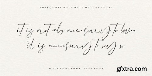 Dutchly Font