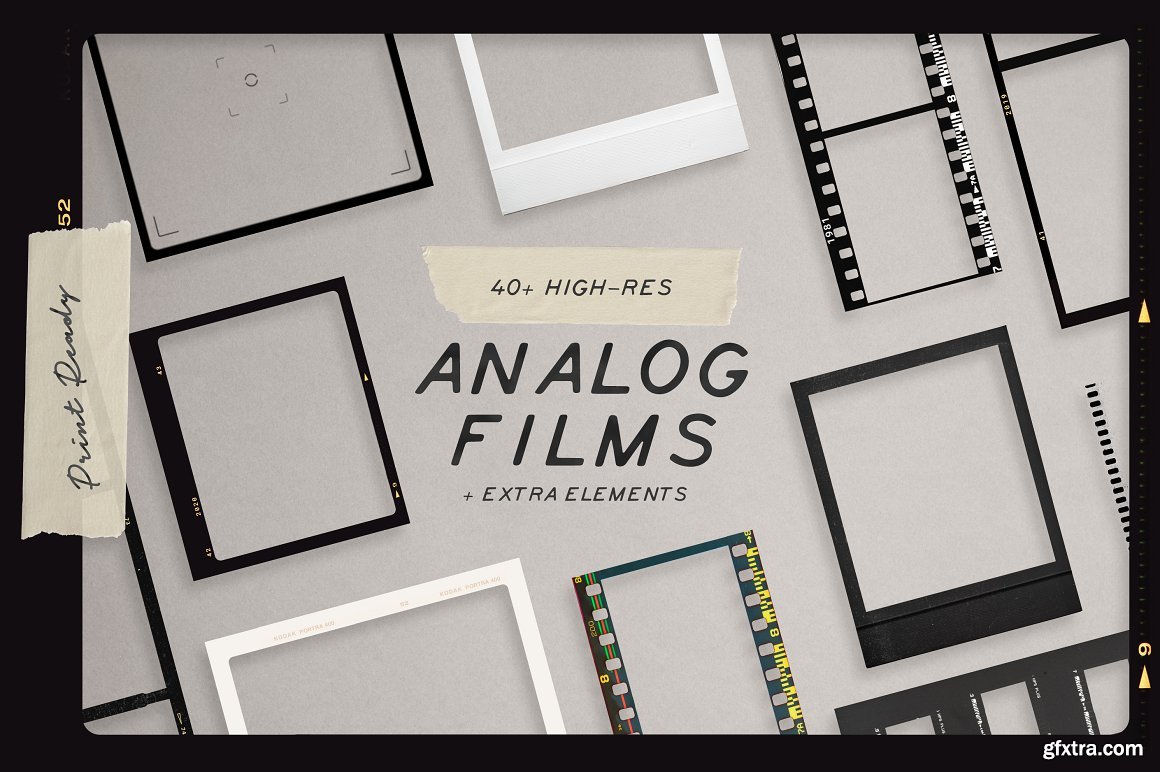 CreativeMarket High Quality Film Frames Kit 4296875 » GFxtra