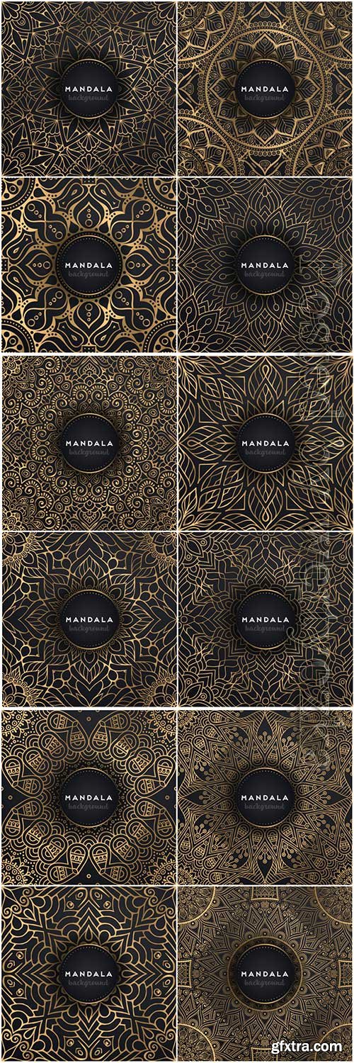 Mandala seamless pattern, islamic vector background # 20