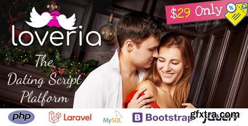 CodeCanyon - Loveria v1.2.15 - The Ultimate & Awesome Laravel PHP Dating Platform | Script - 25832186 CodeCanyon - Loveria v1.2.15 - The Ultimate & Awesome Laravel PHP Dating Platform | Script - 25832186