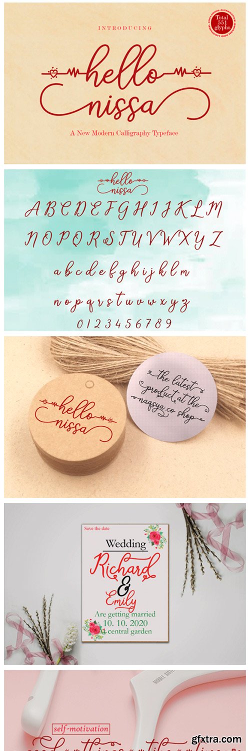 Hello Nissa Font Hello Nissa Font