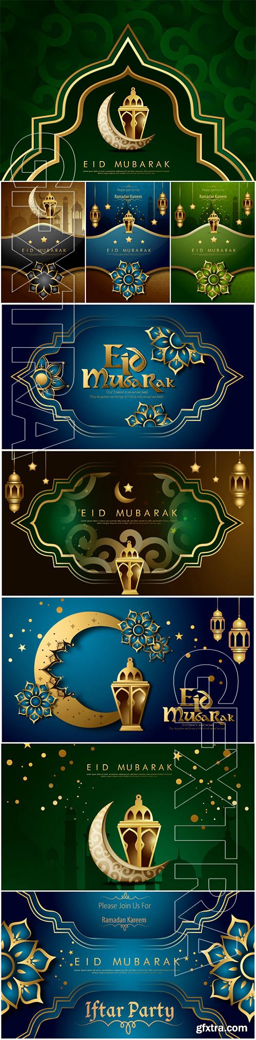 Ramadan Kareem design and eid mubarak vector background