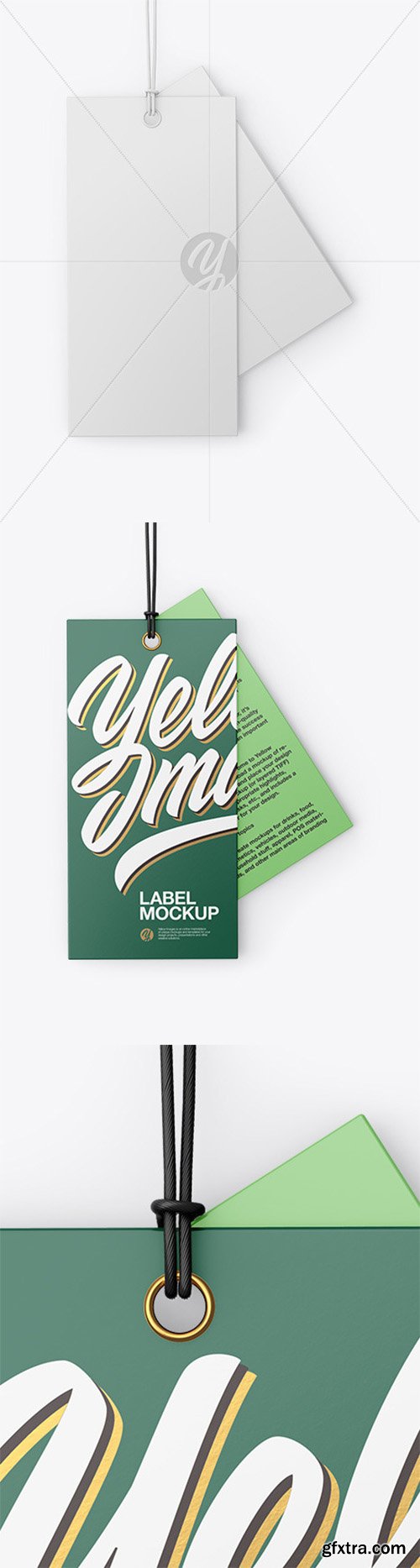 Two Matte Labels With Rope Mockup 47266 Two Matte Labels With Rope Mockup 47266