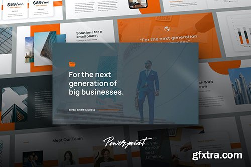 Boreal - Business Pitch Powerpoint Template Boreal - Business Pitch Powerpoint Template