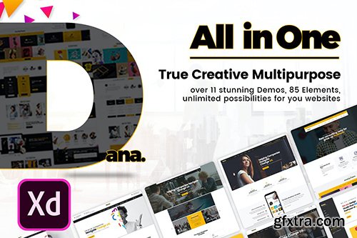 Dana - Ultimate Multi-Purpose Business XD Template Dana - Ultimate Multi-Purpose Business XD Template