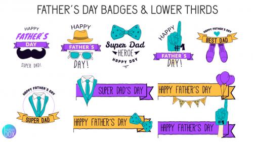 MotionArray - Father's Day Badges & Lower Thirds - 248099
