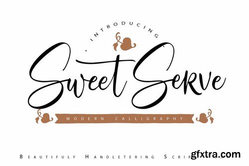 CM - SweetServe Modern Calligraphy Font 4783255
