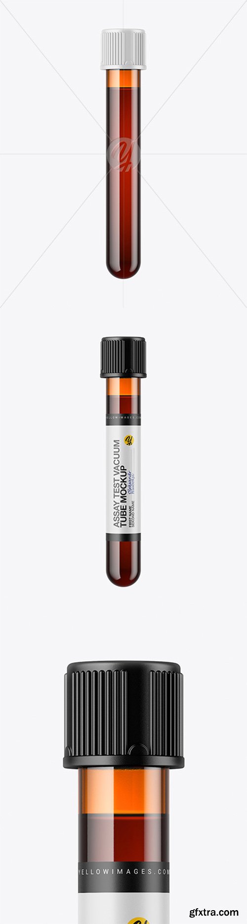 Amber Test Vacuum Tube Mockup 58278 Amber Test Vacuum Tube Mockup 58278