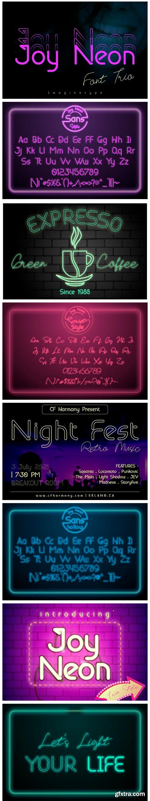 Joy Neon Font Joy Neon Font